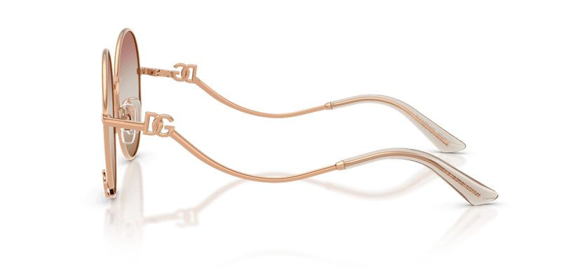 Dolce & Gabbana DG2324 in Rose Gold / Pink/Brown (1298EL) - Temple Detail