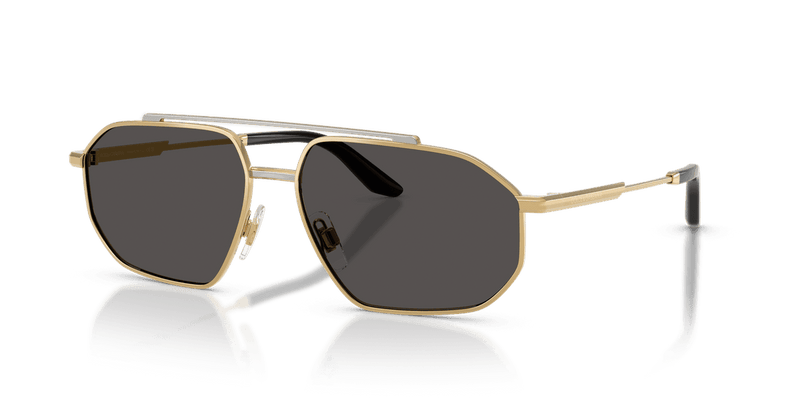 Dolce & Gabbana DG2328 in Gold/Silver / Dark Grey (131387) - Front View