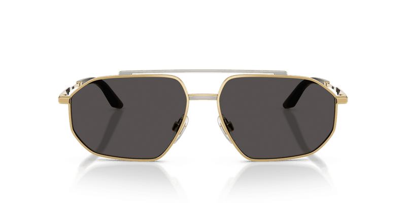 Dolce & Gabbana DG2328 in Gold/Silver / Dark Grey (131387) - Front View
