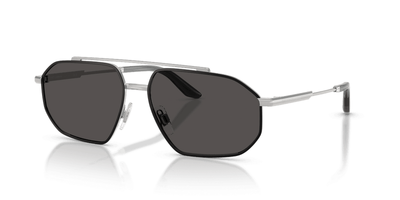 Dolce & Gabbana DG2328 in Silver/Matte Black / Dark Grey (132487) - Front View