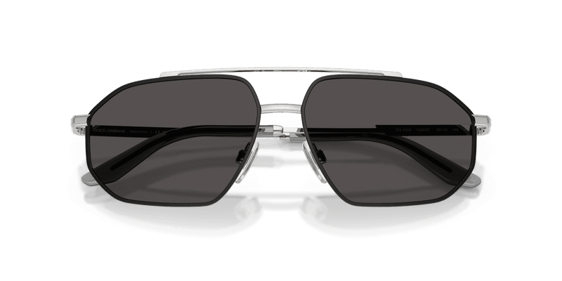 Dolce & Gabbana DG2328 in Silver/Matte Black / Dark Grey (132487) - Front View