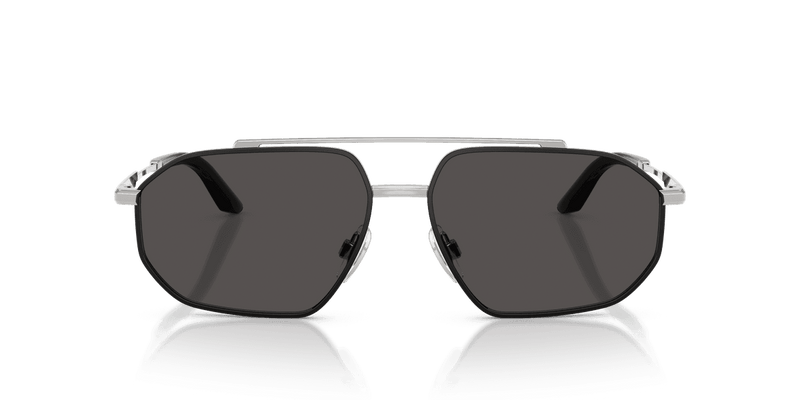 Dolce & Gabbana DG2328 in Silver/Matte Black / Dark Grey (132487) - Front View