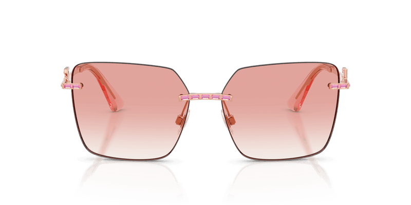 Dolce & Gabbana DG2332B in Rose Gold / Clear Gradient Pink (12988D) - Back View