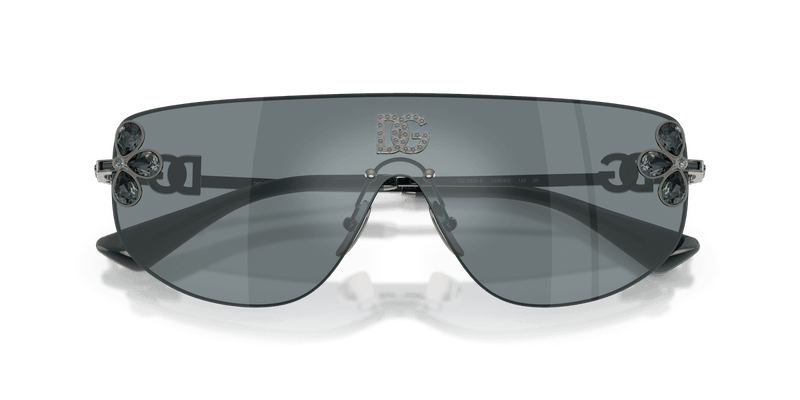 Dolce & Gabbana DG2333B in Dark Gunmetal / Grey Mirror Black (12866G) - Side View