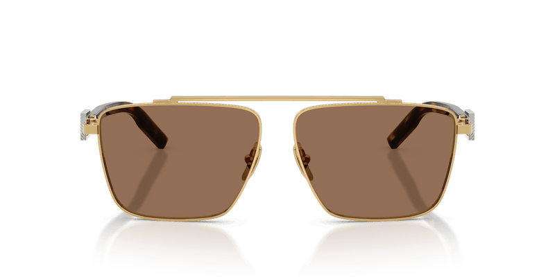 Dolce & Gabbana DG2336 in Gold / Dark Brown - Temple Detail