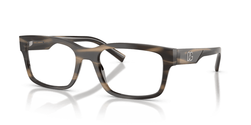 Dolce & Gabbana DG3352 in Striped Tobacco (3200) - Front View