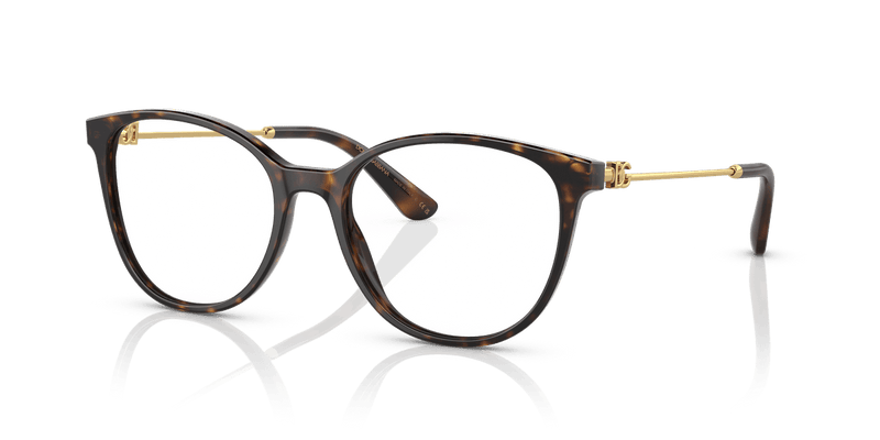 Dolce & Gabbana DG3363 in Havana / Demo Lens - Front View