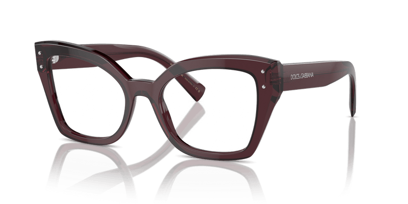 Dolce & Gabbana DG3386 in Transparent Violet / Demo Lens - Front View