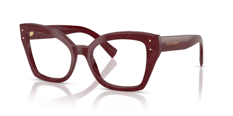 Dolce & Gabbana DG3386 in Bordeaux Lace / Demo Lens - Alternate View