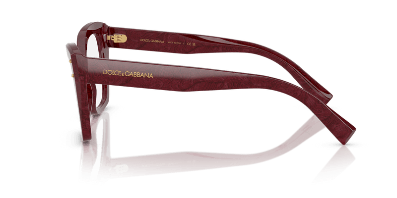 Dolce & Gabbana DG3386 in Bordeaux Lace / Demo Lens - Alternate View