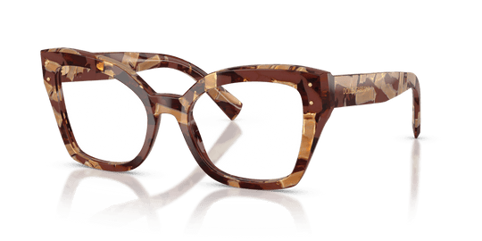 Dolce & Gabbana DG3386 - Pearl Havana Brown / Demo Lens