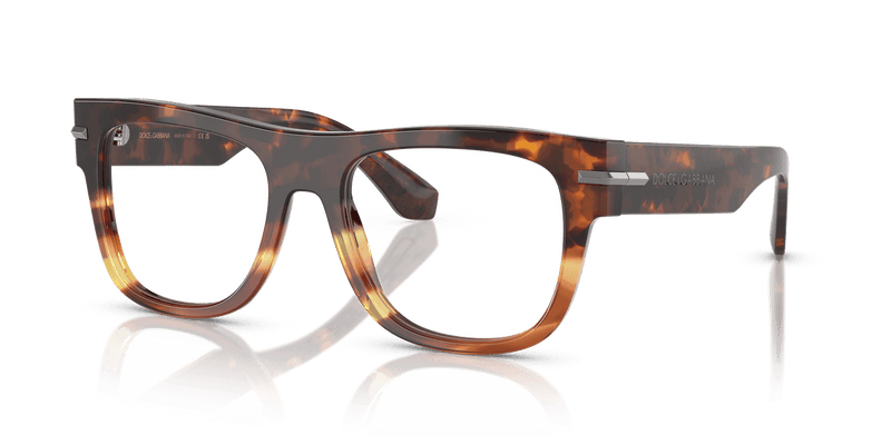 Dolce & Gabbana DG3407 in Havana Warm Brown / Demo Lens - Alternate View
