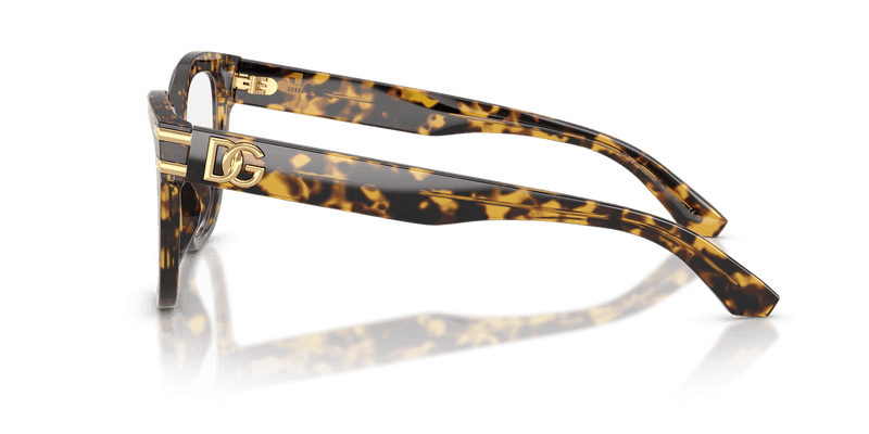Dolce & Gabbana DG3418 in Yellow Havana / Demo Lens - Alternate View