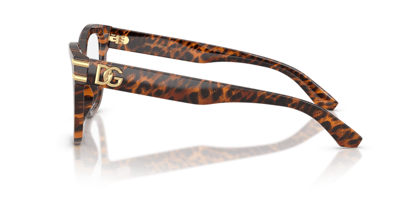 Dolce & Gabbana DG3418 in Leo Transparent / Demo Lens - Side View