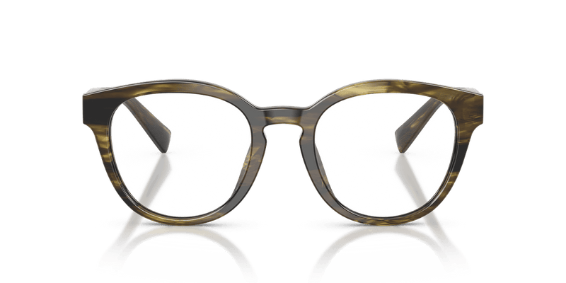 Dolce & Gabbana DG3421 in Striped Green / Demo Lens - Temple Detail