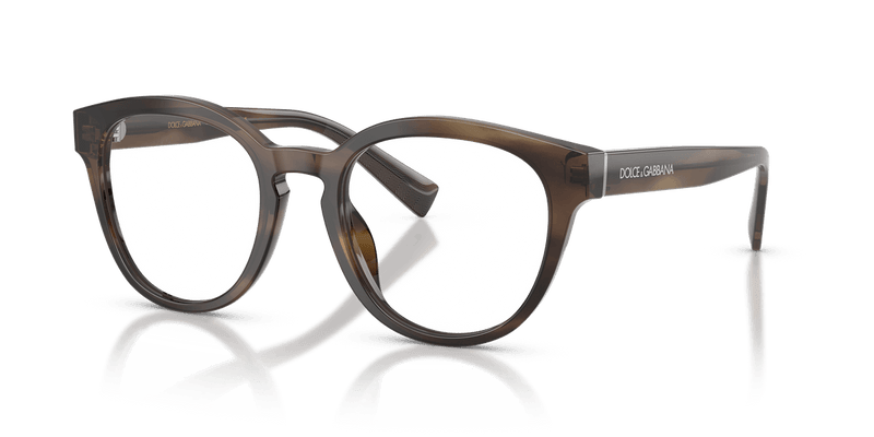 Dolce & Gabbana DG3421 in Striped Tobacco / Demo Lens - Alternate View