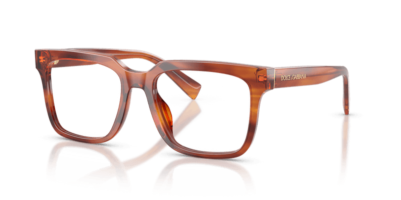 Dolce & Gabbana DG3422 in Striped Ginger / Demo Lens - Alternate View