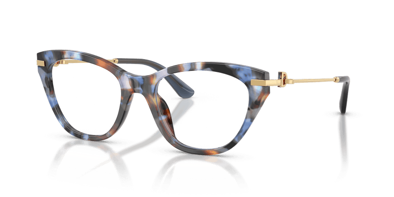 Dolce & Gabbana DG3428 in Havana Blue / Demo Lens - Alternate View