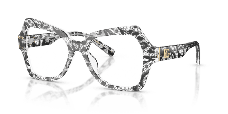 Dolce & Gabbana DG3429 in Black Lace / Demo Lens - Front View