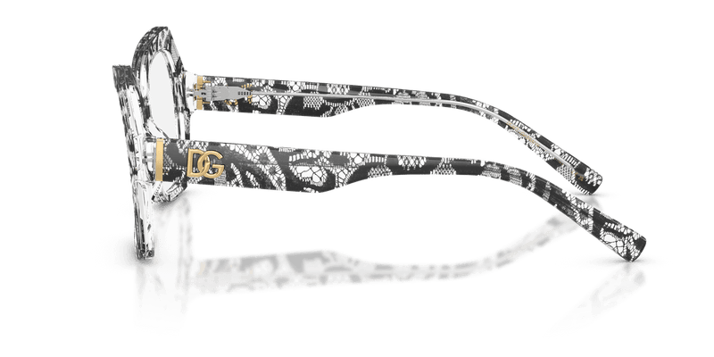 Dolce & Gabbana DG3429 in Black Lace / Demo Lens - Side View