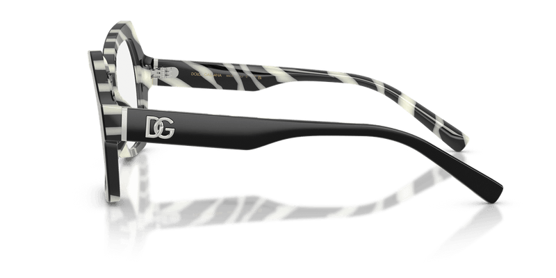 Dolce & Gabbana DG3429 in Black On Zebra / Demo Lens - Alternate View