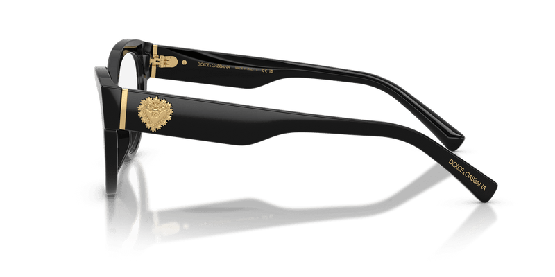 Dolce & Gabbana DG3440 in Black (501) - Temple Detail
