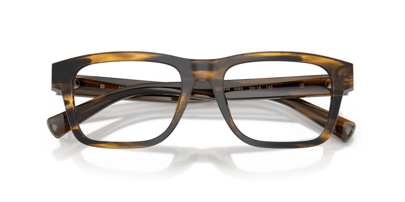 Dolce & Gabbana DG3446 in Striped Brown (3063) - Alternate View