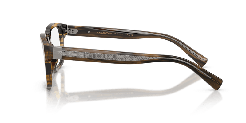 Dolce & Gabbana DG3446 in Striped Brown (3063) - Alternate View