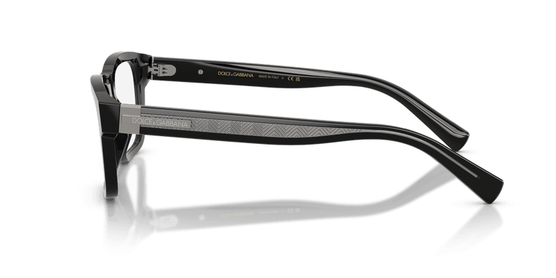 Dolce & Gabbana DG3446 in Black (501) - Temple Detail