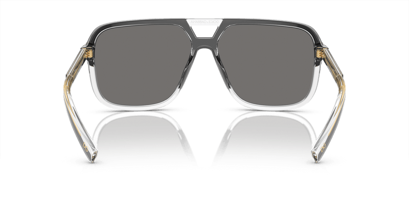 Dolce & Gabbana DG4354 in Top Black On Crystal / Dark Grey - Back View