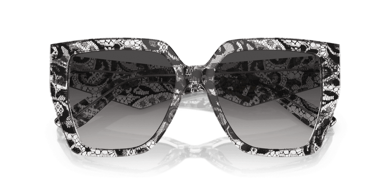 Dolce & Gabbana DG4438 in Black Lace / Grey Gradient (32878G) - Side View
