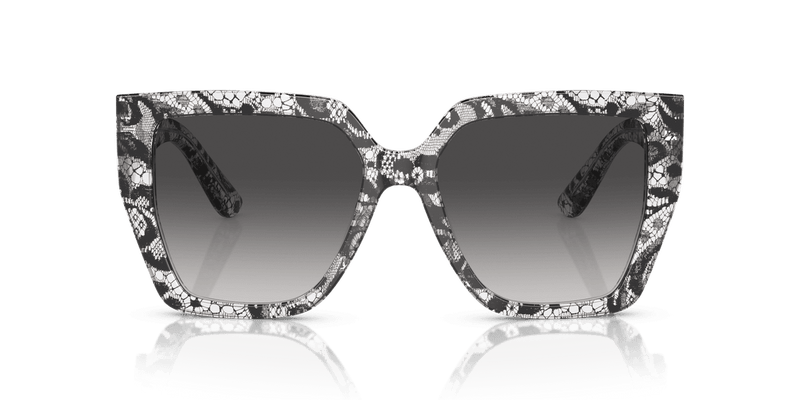 Dolce & Gabbana DG4438 in Black Lace / Grey Gradient (32878G) - Back View