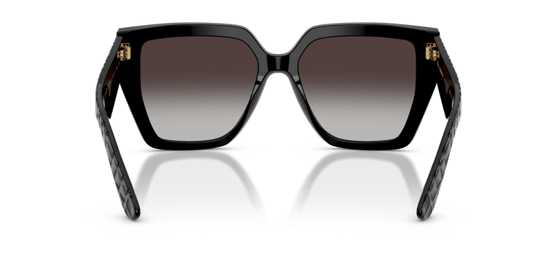 Dolce & Gabbana DG4438 in Black Texture Cocco / Grey Gradient (32888G) - Front View