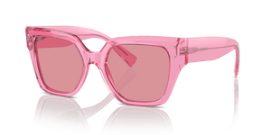 Transparent Pink / Pink Mirror Internal Silver
