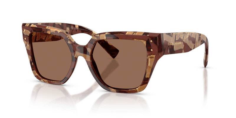 Dolce & Gabbana DG4471 in Pearl Havana Brown / Dark Brown - Front View