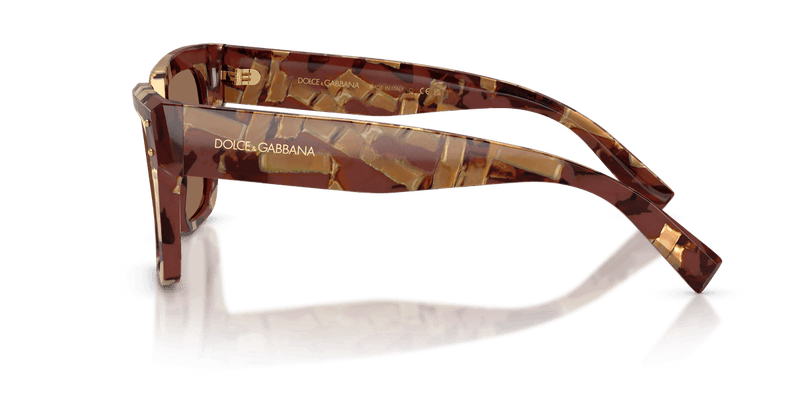 Dolce & Gabbana DG4471 in Pearl Havana Brown / Dark Brown - Side View