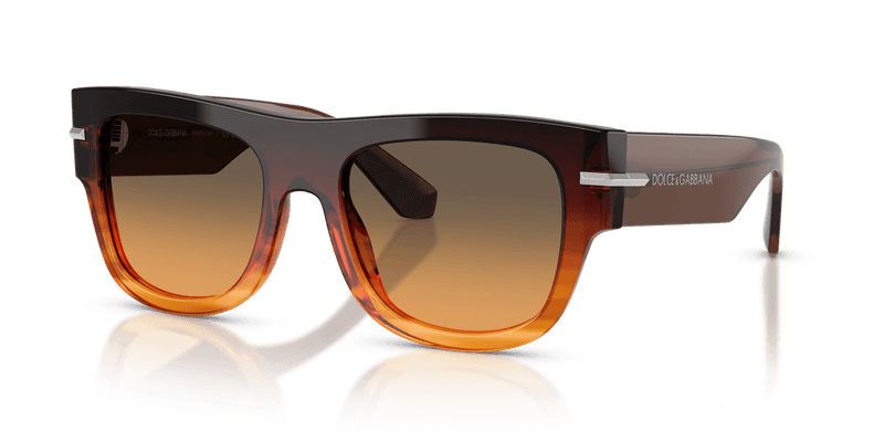Dolce & Gabbana DG4484 in Gradient Striped Brown / Orange Gradient Light Green - Alternate View