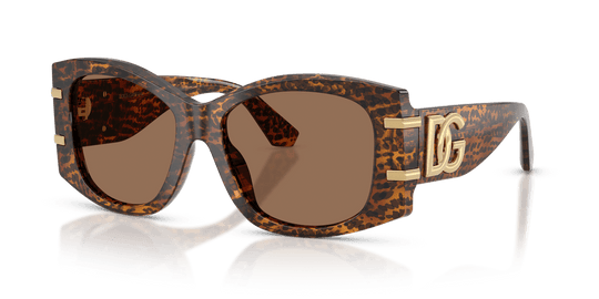 Dolce & Gabbana DG4501 - Leo Transparent / Dark Brown (347073)