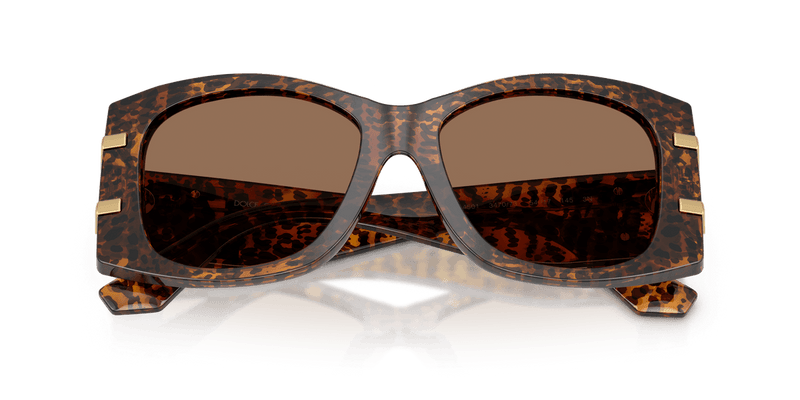 Dolce & Gabbana DG4501 in Leo Transparent / Dark Brown (347073) - Side View