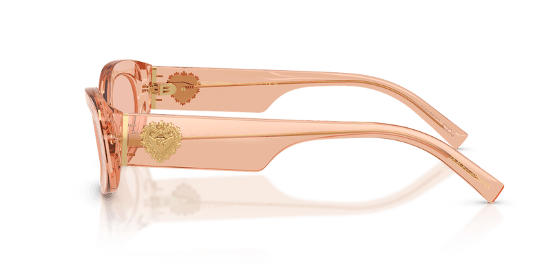 Dolce & Gabbana DG4537 in Nude Transparent / Dark Pink (322684) - Alternate View