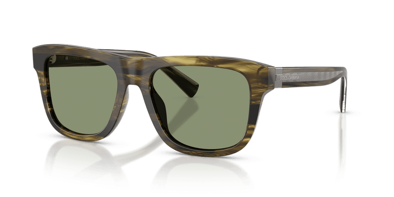 Dolce & Gabbana DG4545 in Striped Green / Green (306682) - Front View