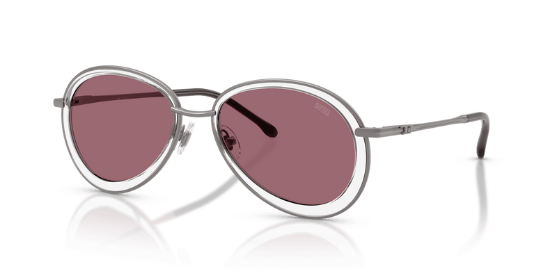 Diesel DL1016 in Matte Gunmetal / Mirror Red (1009B5) - Alternate View