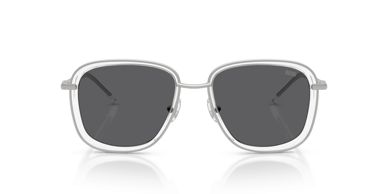 Diesel DL1017 in Matte Silver / Solid Grey (100787) - Back View