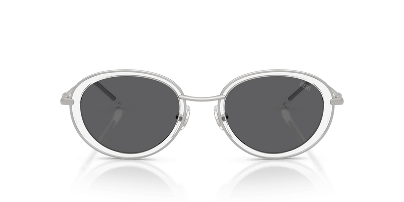 Diesel DL1018 in Matte Silver / Dark Grey (100787) - Back View