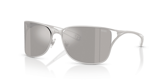 Diesel DL1019 - Matte Silver / Ivory Mirror Internal Silver (10076G)