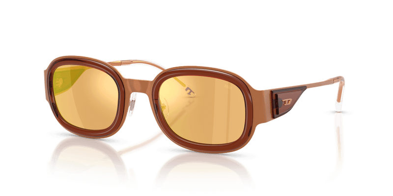 Diesel DL1020 in Orange / Orange Mirror Rose Gold (10467J) - Alternate View