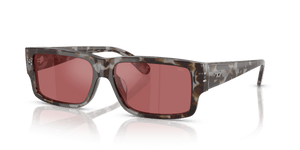 Shiny Grey Tortoise / Red Hiper Mirror