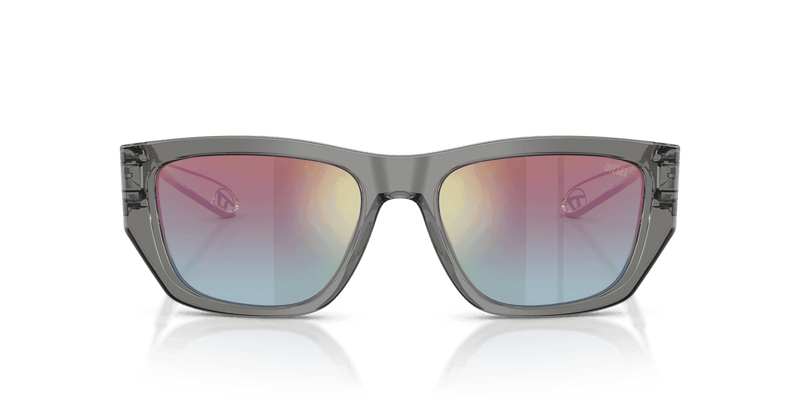 Diesel DL2006 in Transparent Dark Grey / Green Gradient Brown Mirror Red (2027B6) - Alternate View