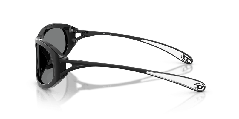 Diesel DL2007U in Black / Dark Grey (200187) - Temple Detail