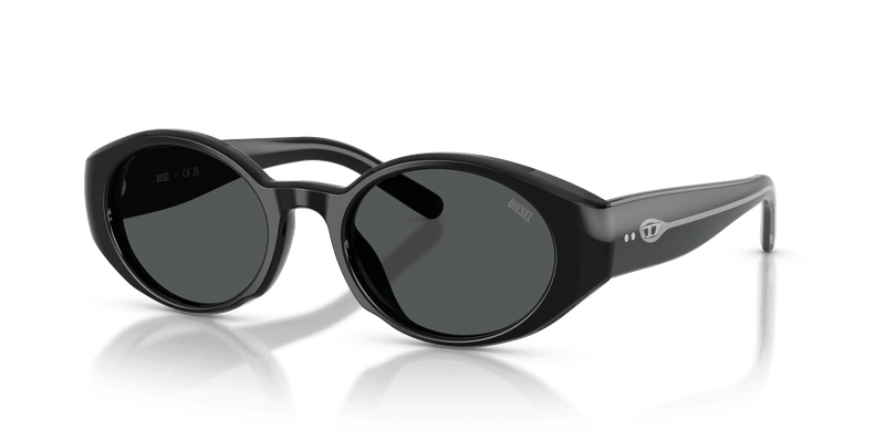 Diesel DL2008F in Solid Black / Solid Black (200187) - Front View